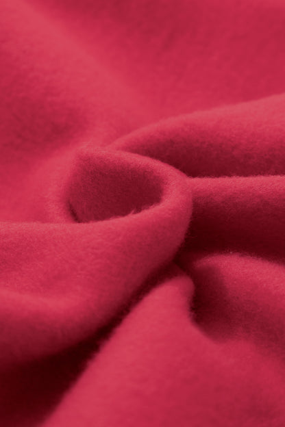 Pink Colorblock Polka Dot Contrast Trim Oversized Sweatshirt
