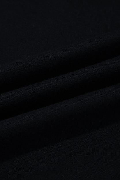 Coffee Oversize Drop Shoulder Reversible Mock Neck Sweatshirt