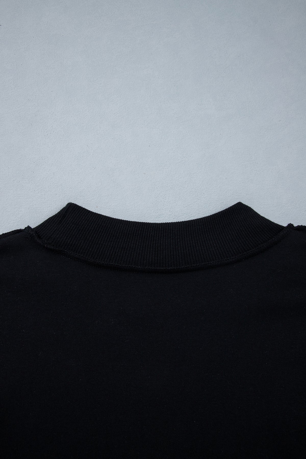 Coffee Oversize Drop Shoulder Reversible Mock Neck Sweatshirt