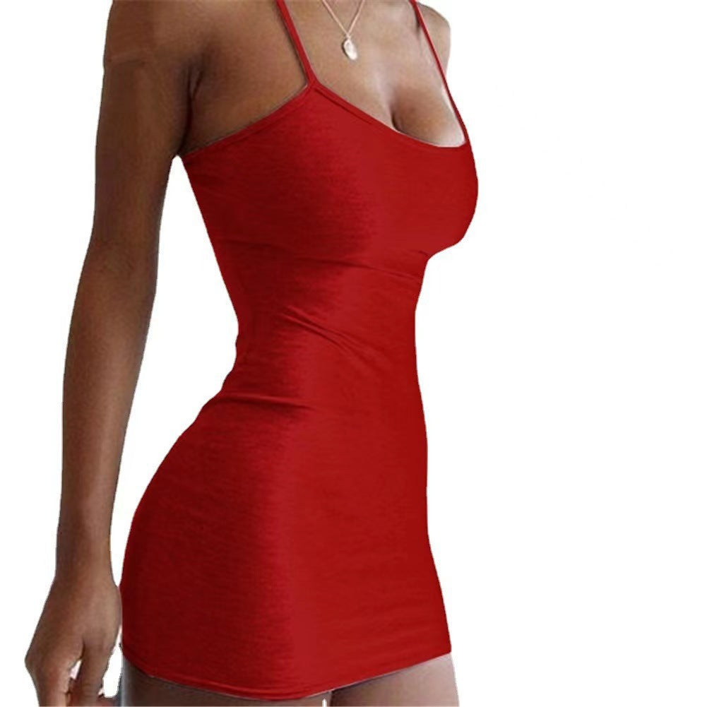 Foreign Trade Spring and Summer Women's Tight-Fit dress European and American Nightclub Hip Skirt Sexy Slip Skirt Outdoor Beach dress