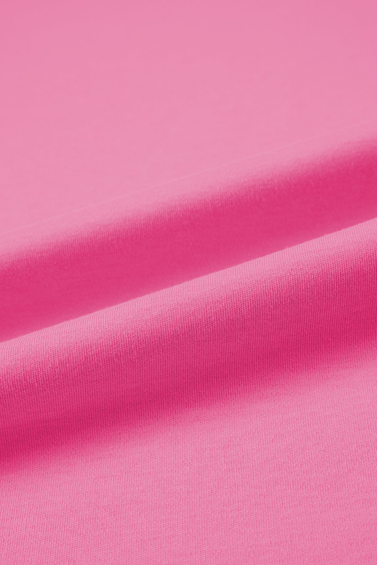Sachet Pink Solid Color High Neck Oversize Tee
