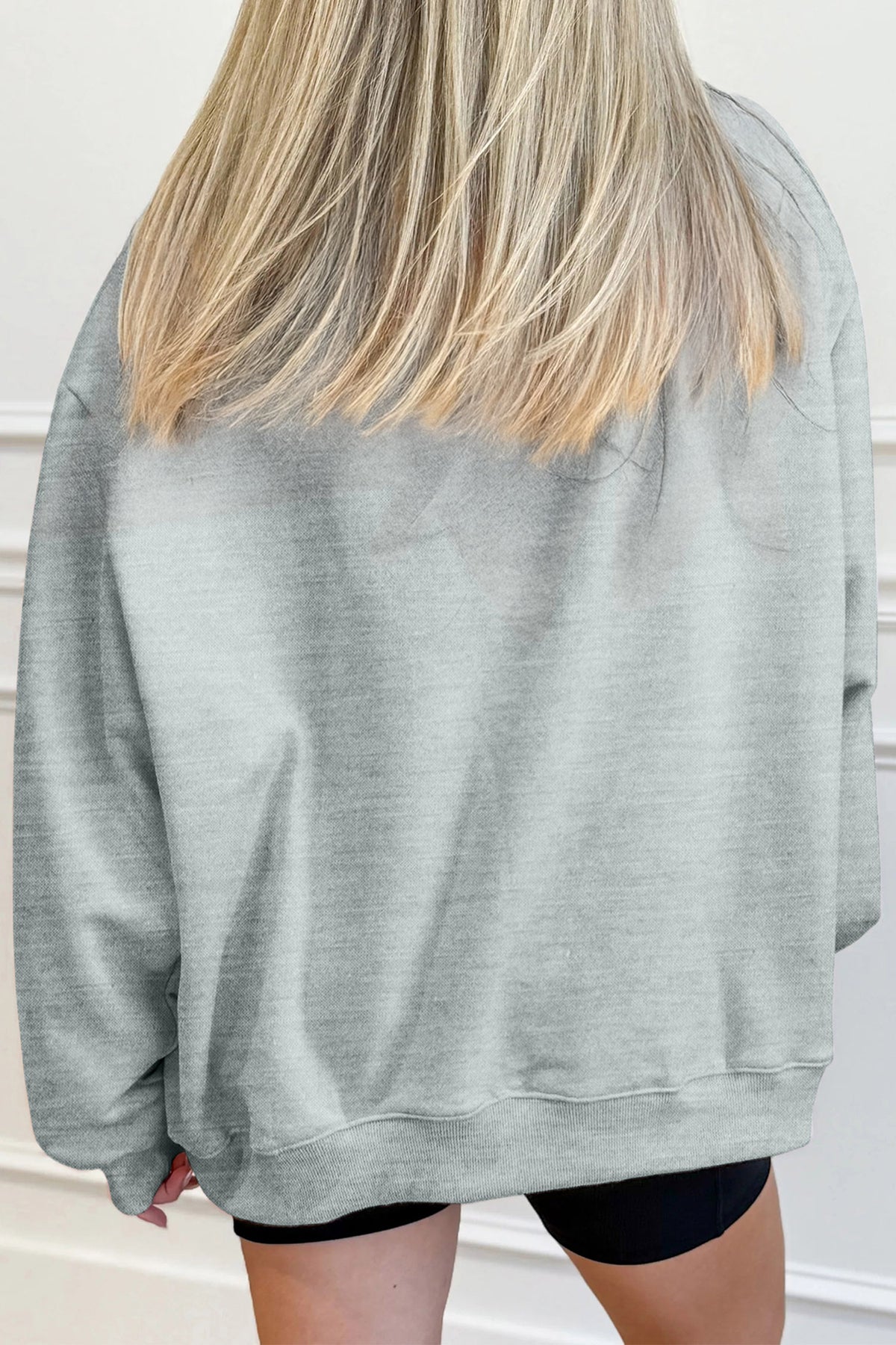 Gray Mock Neck GO SPORTS Graphic Sweatshirt