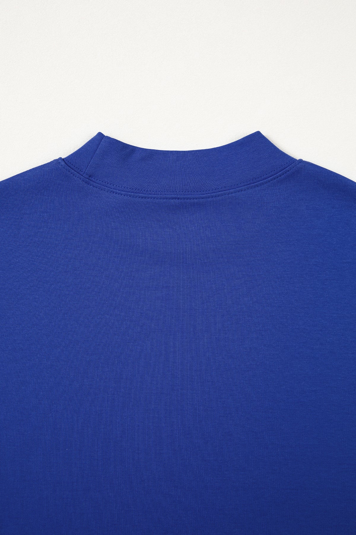Sachet Pink Solid Color High Neck Oversize Tee